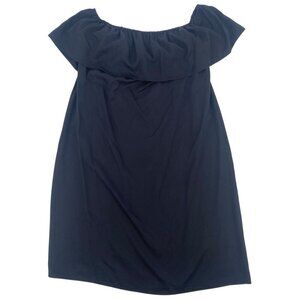 Apt 9 Black Off Shoulder Flounce Ruffle Shift Dress Size Large